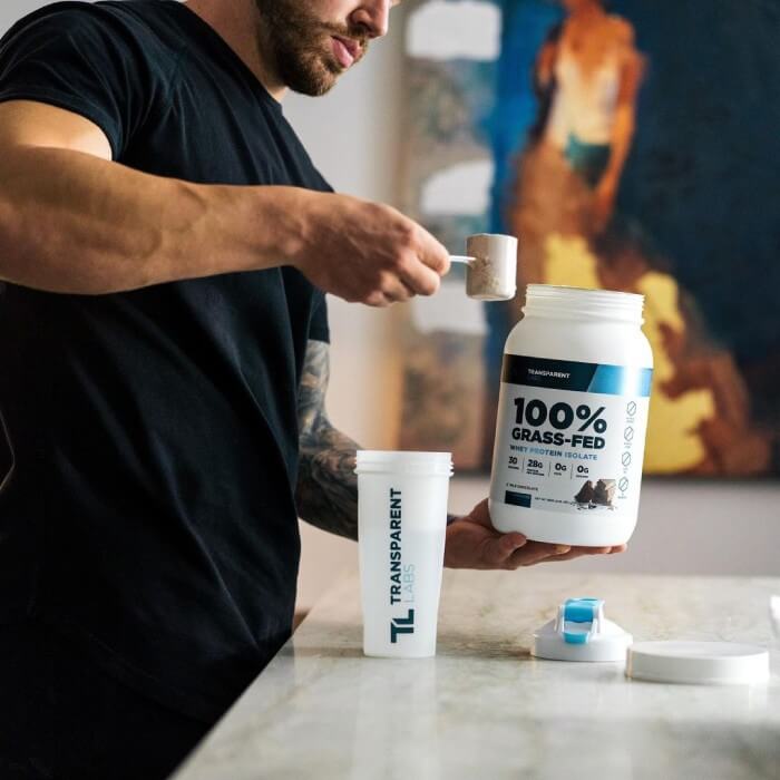 Performing Transparent Labs Whey Protein Isolate