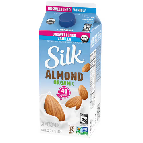 silk almond milk pack sample