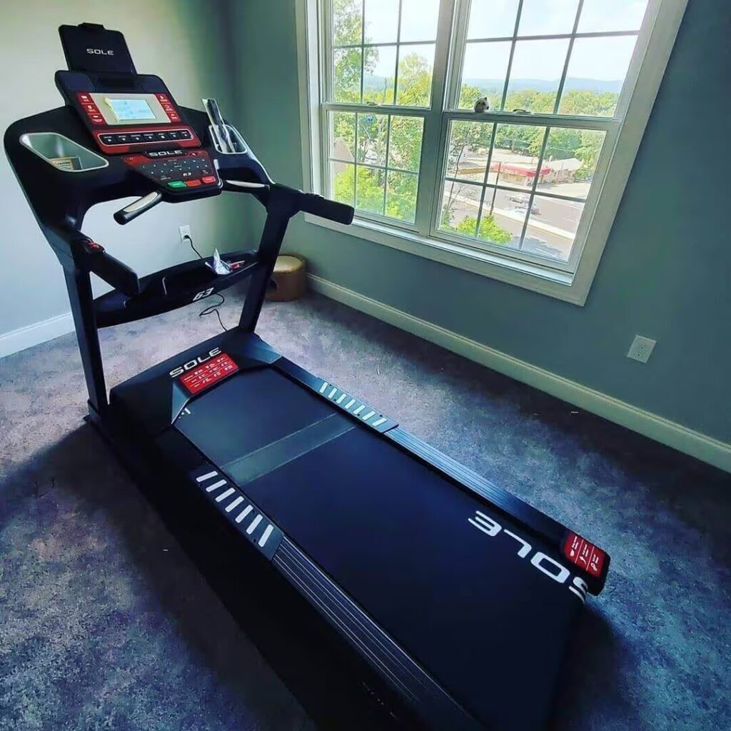 sole treadmill at home gym