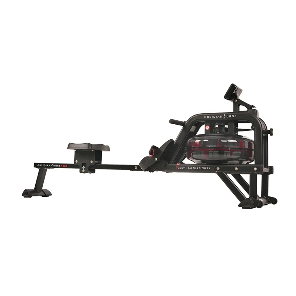 sunny health fitness rowers obsidian surge water rowing machine rower