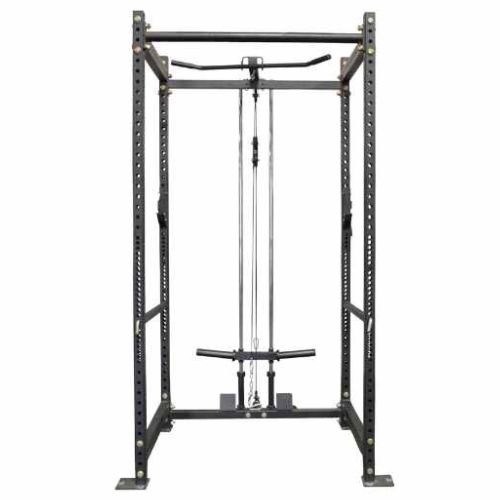 T-3 Series Power Rack with the Tall Lat Tower Rack Attachment