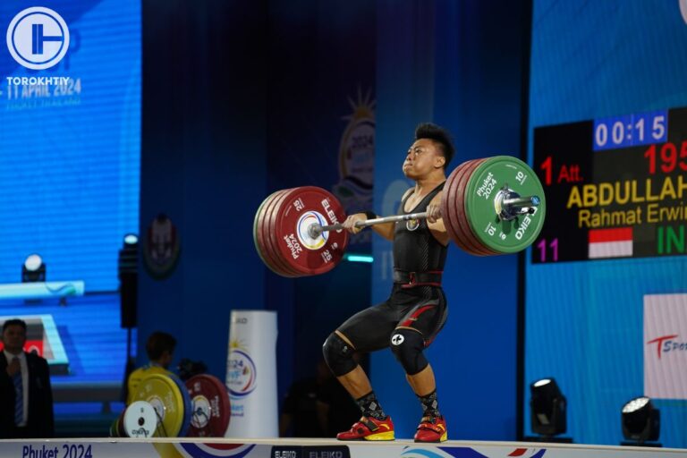Rahmat Erwin Abdullah won Bronze in The Men’s 73 kg Category at the 2024 IWF Weightlifting World Cup 