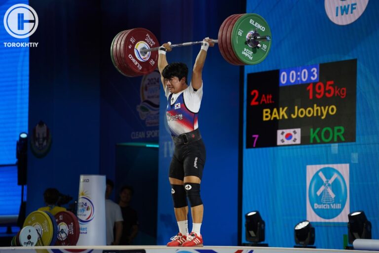 Bak Joo-hyo won Bronze in Clean and Jerk In the Men’s 73 kg Category at the 2024 IWF Weightlifting World Cup