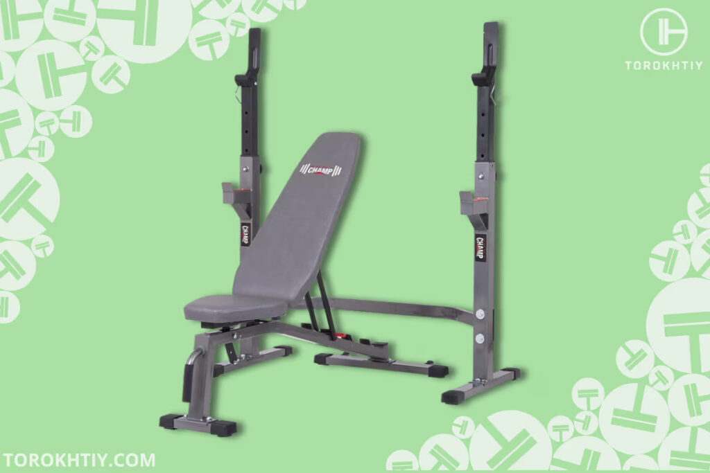 Body Champ Weight Bench with Squat Rack 