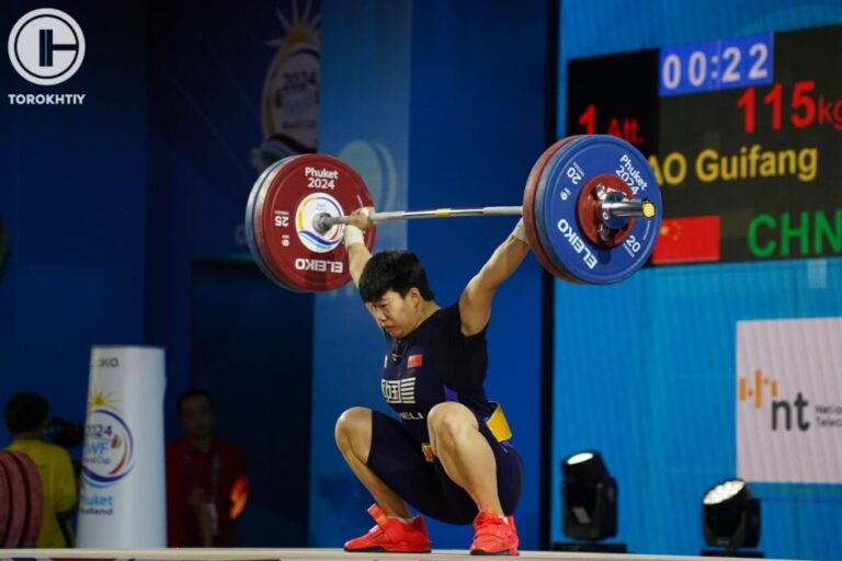 Liao Guifang Won Silver in the Women’s 71 kg Category at the 2024 IWF Weightlifting World Cup