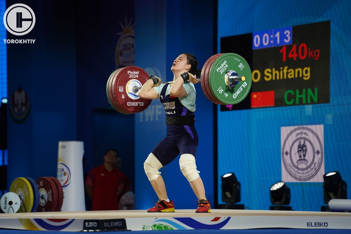 Luo Shifang Won Gold In The Women’s 59 Kg Category At The 2024 IWF