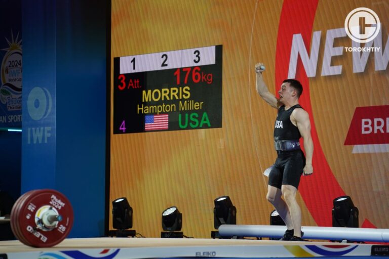 Morris Hampton Sets a First World Record in the 50 years for USA at IWF World Cup