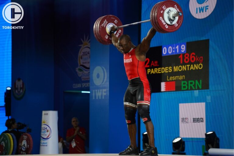 Lesman Paredes Montano Won Silver in Snatch in the Men’s 102 kg Category at the 2024 IWF Weightlifting World Cup