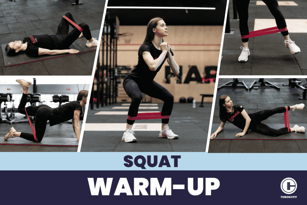 warm-up before doing squats