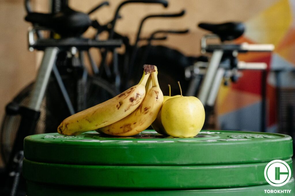 fruits in gym