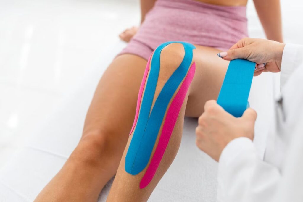 Kinesiology tape for knees by Freepik