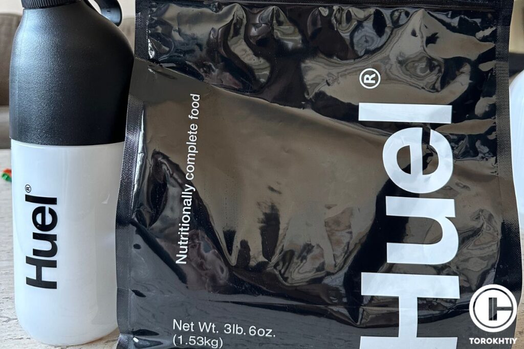 huel protein with shaker
