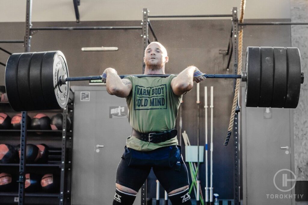 Workout with Lifting Belt