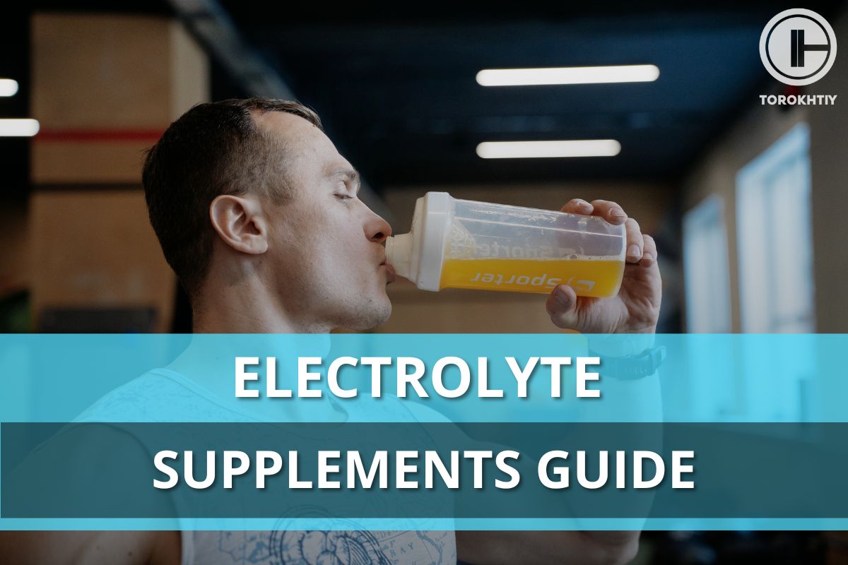 Athlete drinks electrolyte supplements