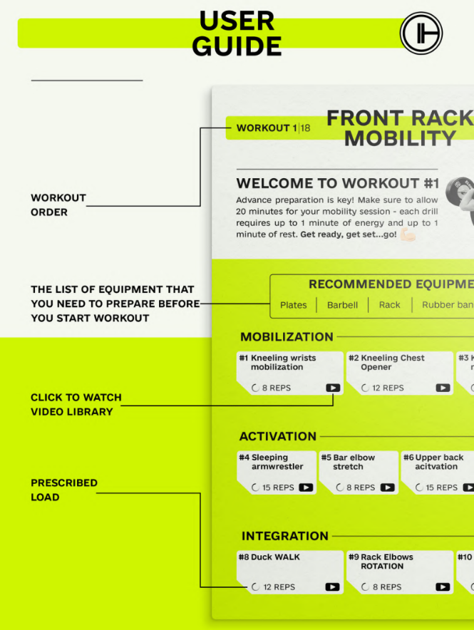 FRONT RACK MOBILITY DEMO