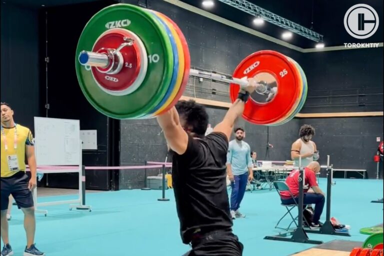 Luis Javier Mosquera Performs 180kg Clean and Jerk Ahead of Paris Olympics 2024