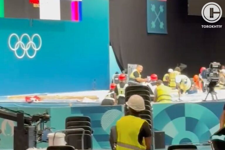 Paris Olympics 2024 Weightlifting Competition Hall Preparation