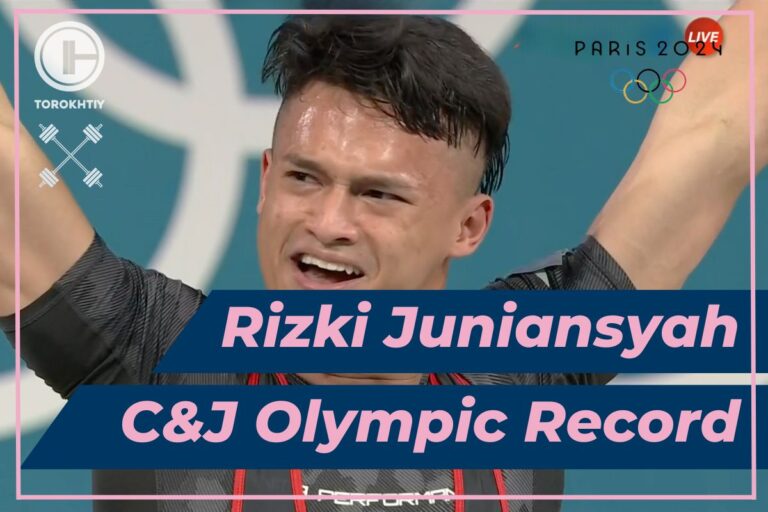 Rizki Juniansyah Sets New Olympic Record in Clean and Jerk at Paris Olympics 2024