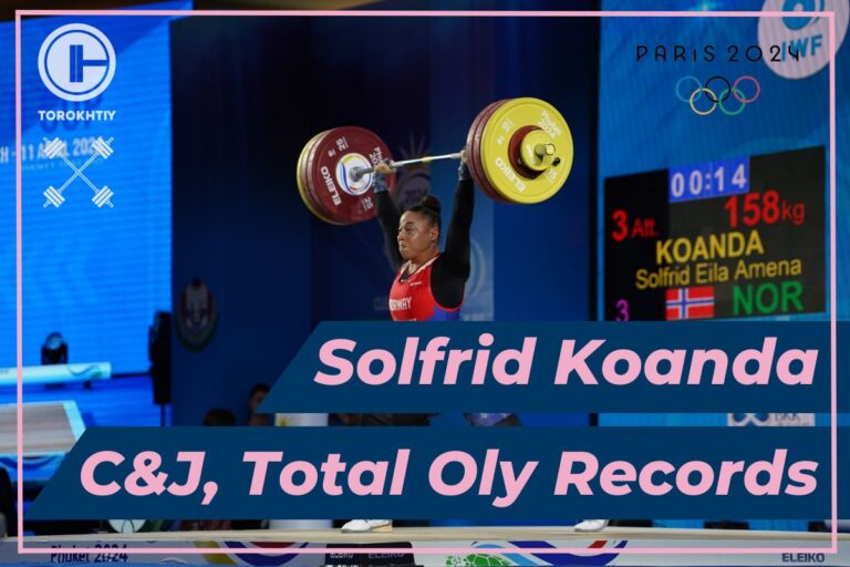 Solfrid Koanda Sets New Olympic Records and Wins Gold in C&J and Total at Paris Olympics 2024