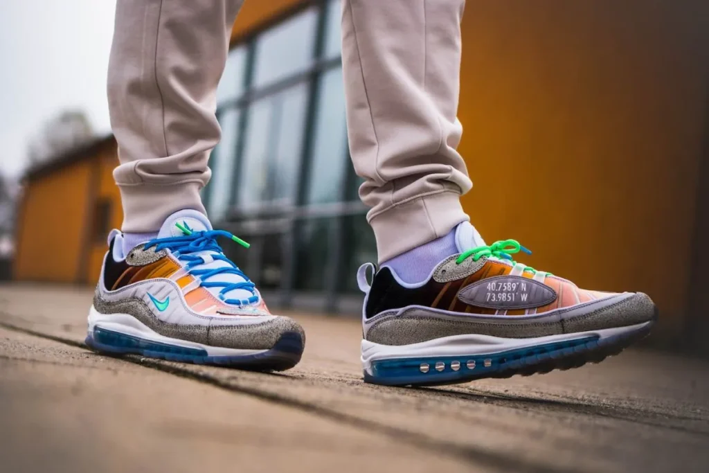 Air max 98 on foot best sale