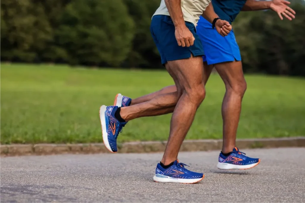 Athletes Running in brooks Shoes