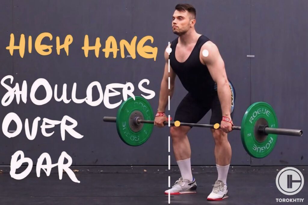 hang clean high pull starting position