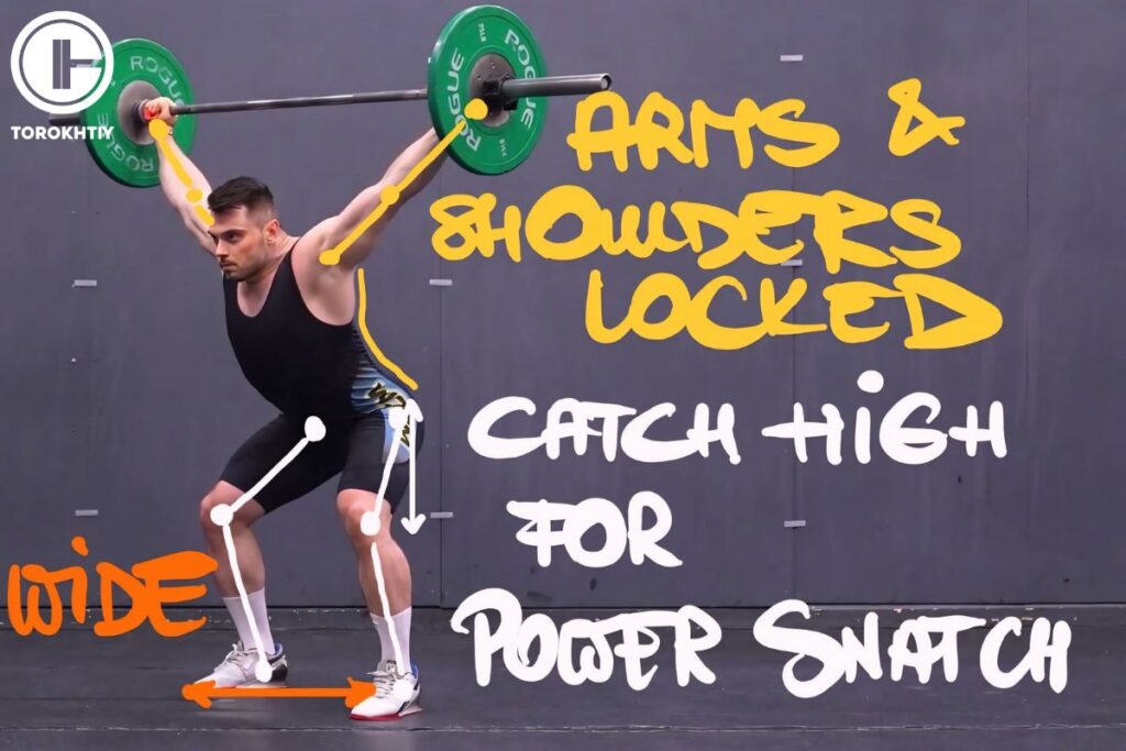 high hang power snatch power position