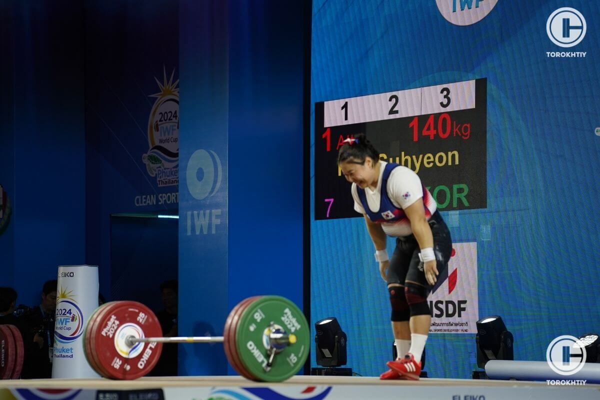 Kim Su-Hyeon After Lifting Exercise