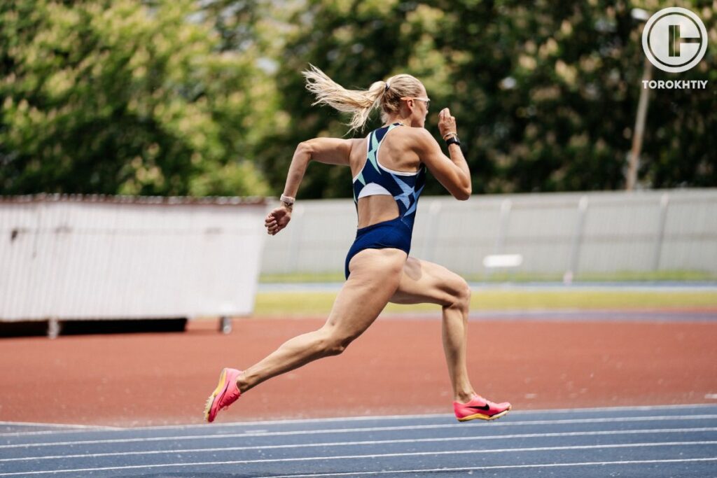 running on the stadium