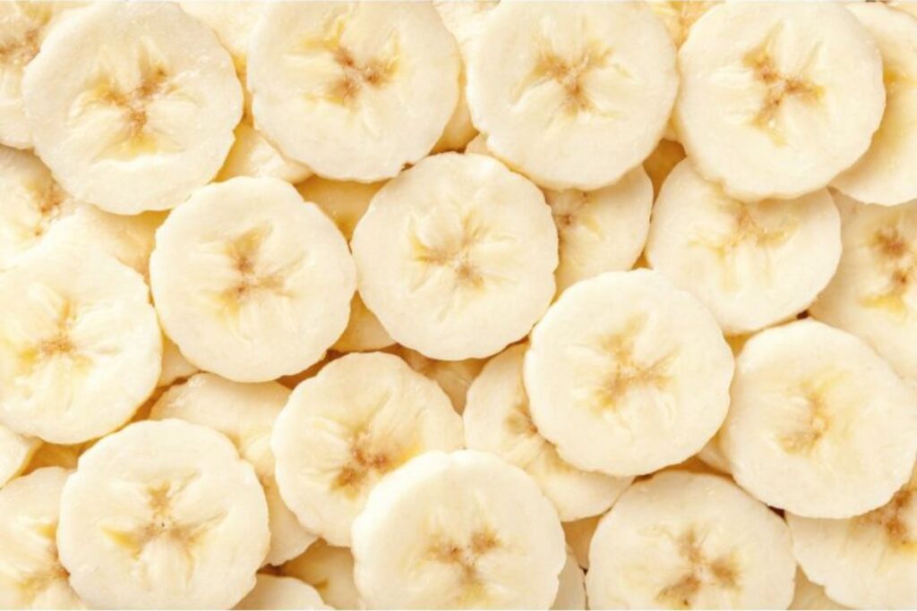 chopped bananas