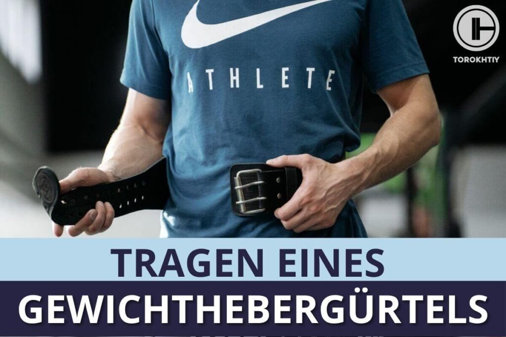 Tragen Eines Gewichthebergürtels