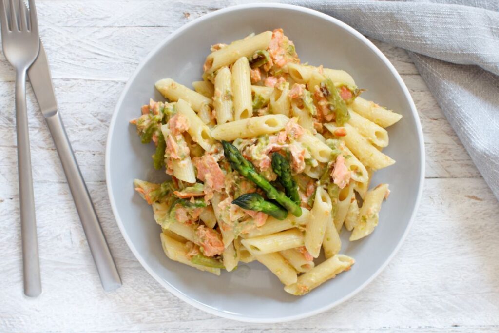 salmon pasta